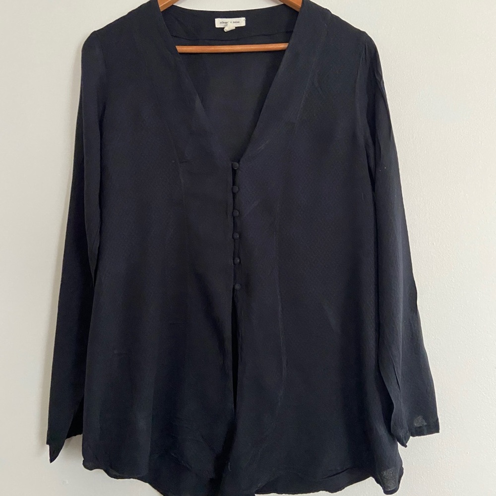 Silence & Noise Button Down Tie Front Tunic - image 3